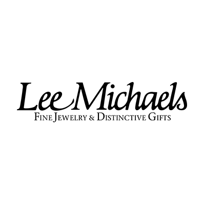 The Lee Michaels logo displays black lettering on a white background, reflecting the brand’s fine jewelry and distinctive gifts.
