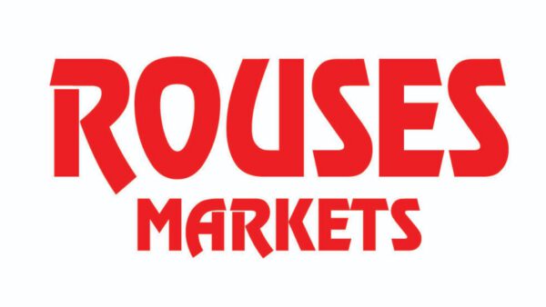 The Rouses Markets logo appears in bold red letters against a simple white background.