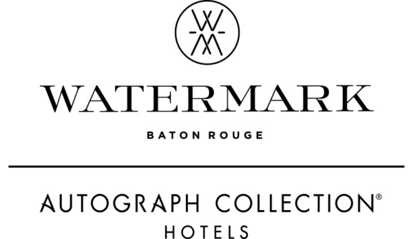 WATERMARK Baton Rouge hotel logo featuring a circular emblem above and “Autograph Collection Hotels” text below.